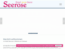 Tablet Screenshot of hotel-seerose-malente.de